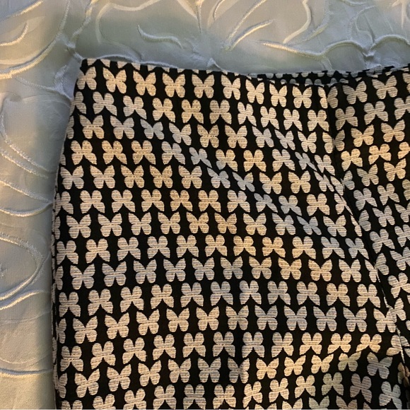 Talbots RSVP Jacquard Butterfly Ankle Pants Size 2 - Picture 7 of 12